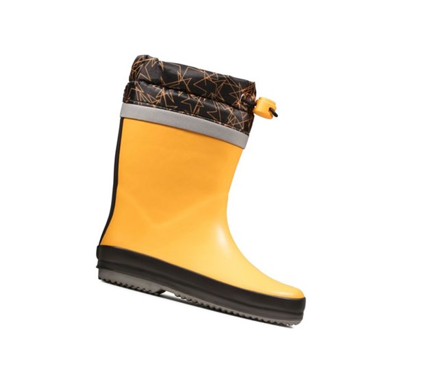 Botas de Agua Clarks Tarri Tie Niño Amarillo | LBPI-52639