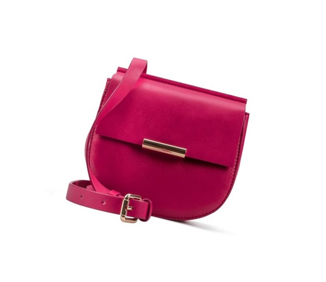 Leather Bags Clarks Maple May Cuero Mujer Fucsia | SYDH-69425