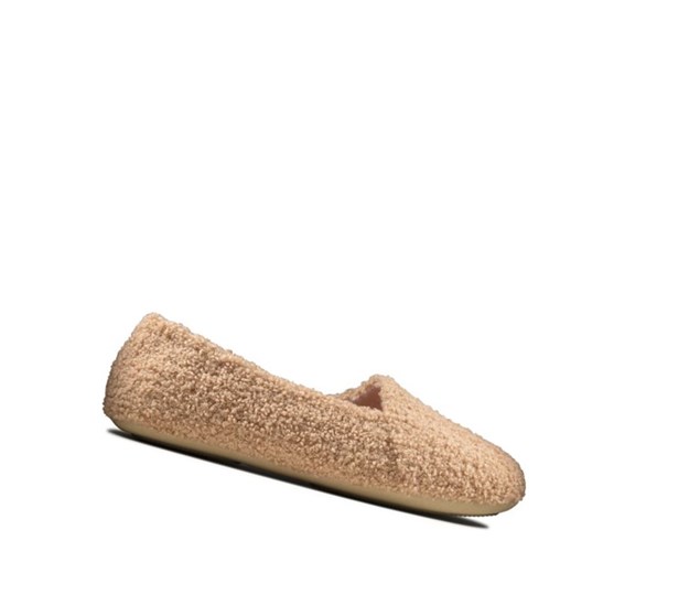 Pantuflas Clarks Cozily Snug Mujer Beige | BZKV-54371