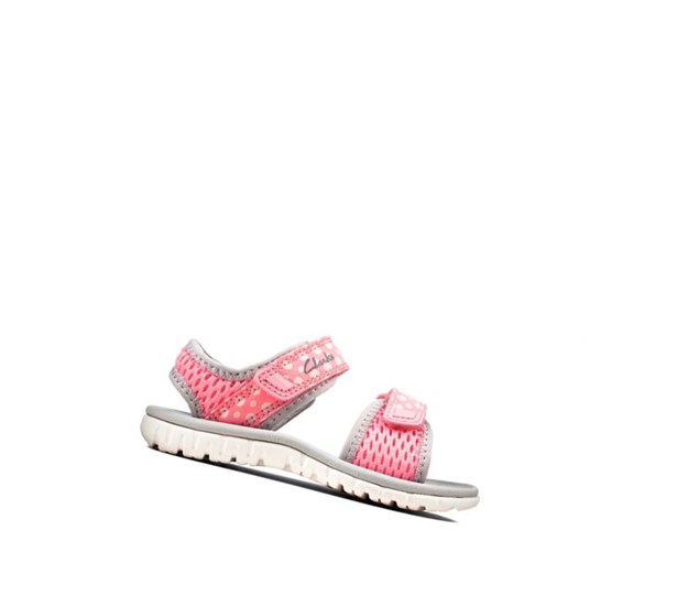 Sandalias Casuales Clarks Surfing Tide Niña Rosas | FYUE-97580