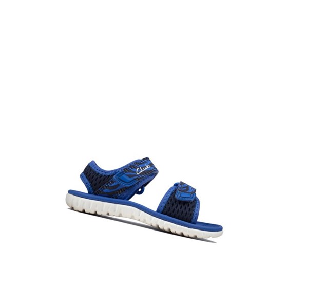 Sandalias Casuales Clarks Surfing Tide Niña Azul Marino | GWNA-43960