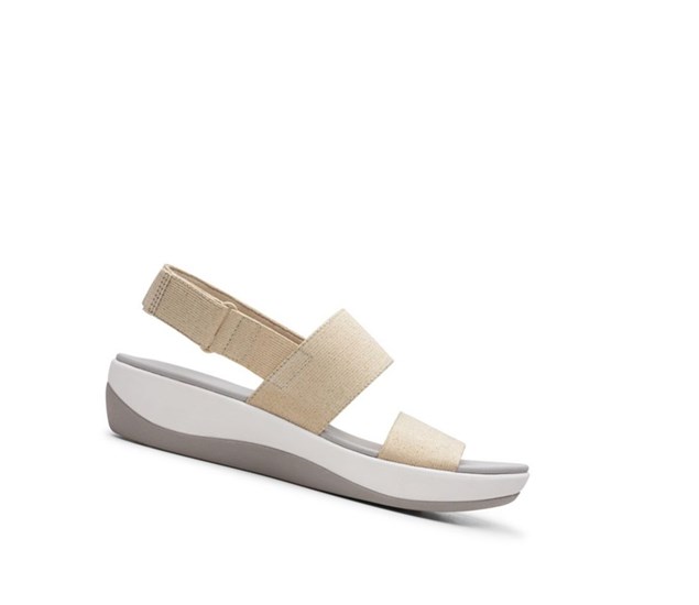 Sandalias Cuña Clarks Arla Jacory Mujer Doradas Claro | QISL-41305