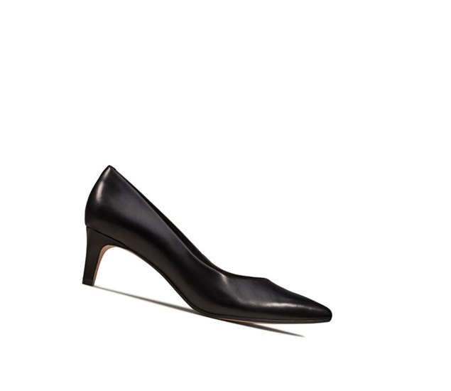 Tacones Clarks Laina 55 Cuero Mujer Negras | GREQ-24780