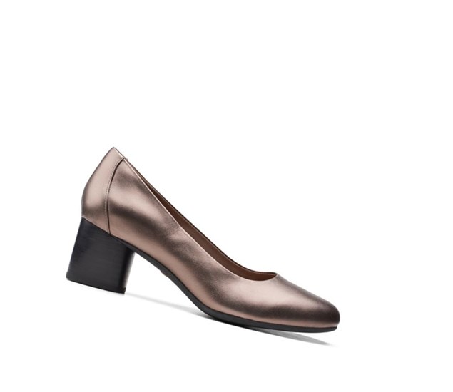 Tacones Clarks Un Cosmo Vestido Cuero Mujer Cobra Metal | HISN-58346