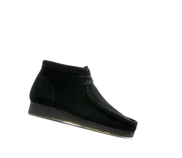 Wallabee Clarks Originales Gamuza Hombre Negras | CKZX-92607