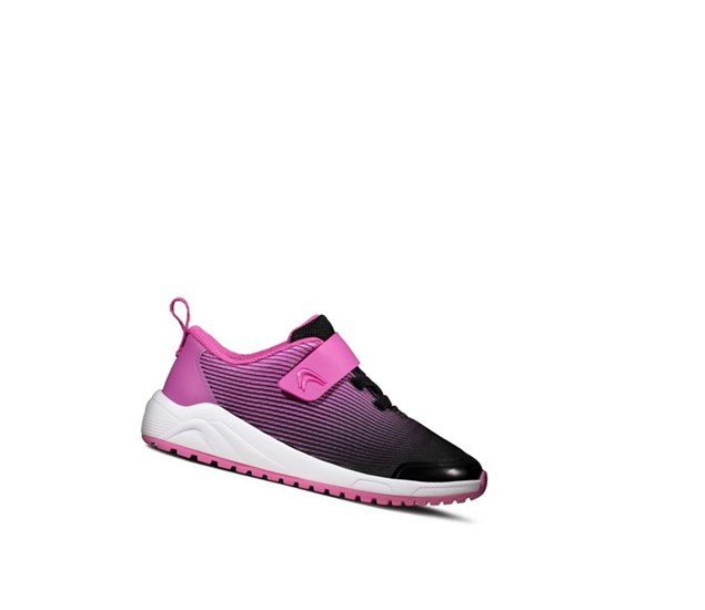 Zapatillas Clarks Aeon Pace Cuero Niña Rosas | FRWE-29645