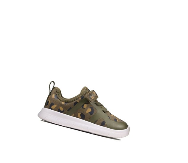 Zapatillas Clarks Ath Flux Textil Niño Verde Oliva Camuflaje | WEIR-75348