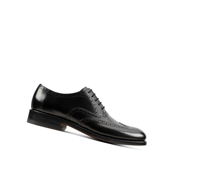 Zapatos Brogue Clarks Craft 368 Wing Cuero Hombre Negras | UHVE-26437