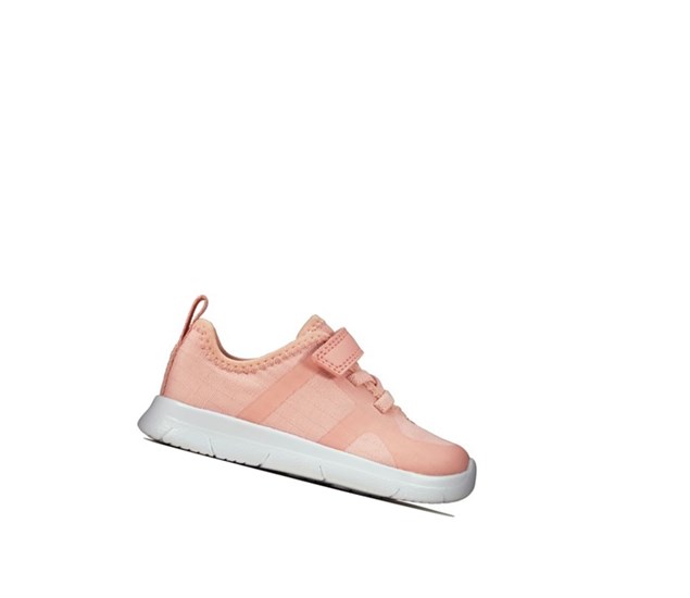 Zapatos Casuales Clarks Ath Flux Textil Niña Rosas Claro | UZYC-97542