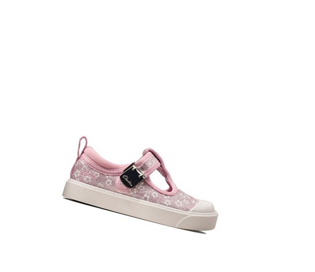 Zapatos Casuales Clarks City Dance Floral Niño Rosas | PNQV-48536