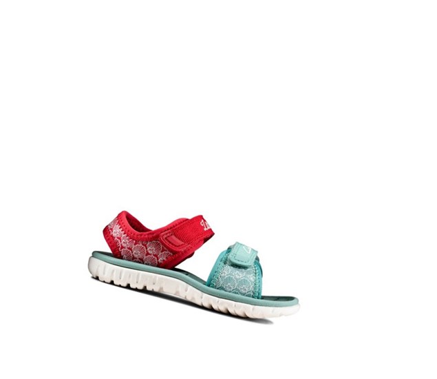 Zapatos Casuales Clarks Surfing Sea Niña Rojas | EPLX-37091