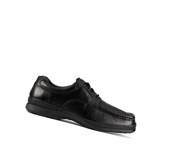 Zapatos Piel Clarks Line Day Cuero Hombre Negras | ZQTD-46953