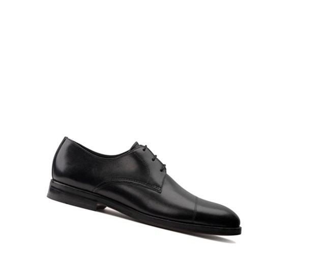 Zapatos Piel Clarks Oliver Cap Cuero Hombre Negras | BREX-92584