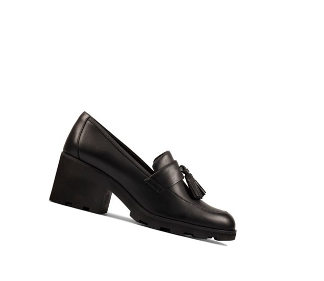 Zapatos Piel Clarks Rene Cuero Mujer Negras | SOVG-09437