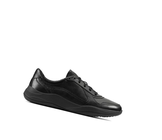 Zapatos Piel Clarks Sift Speed Cuero Hombre Negras | JFRI-51430