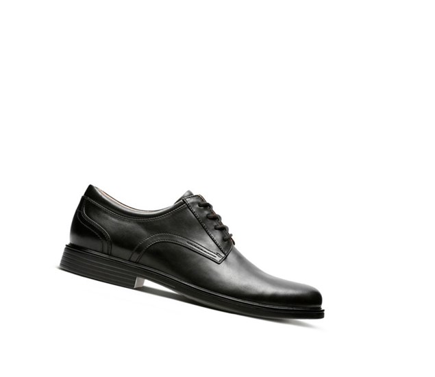 Zapatos Piel Clarks Un Aldric Encaje Cuero Anchos Fit Hombre Negras | WOEC-09467