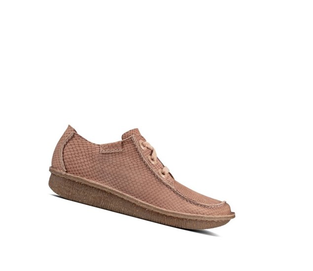 Zapatos Planos Clarks Funny Dream Nubuck Mujer Rosas | PNCB-48765