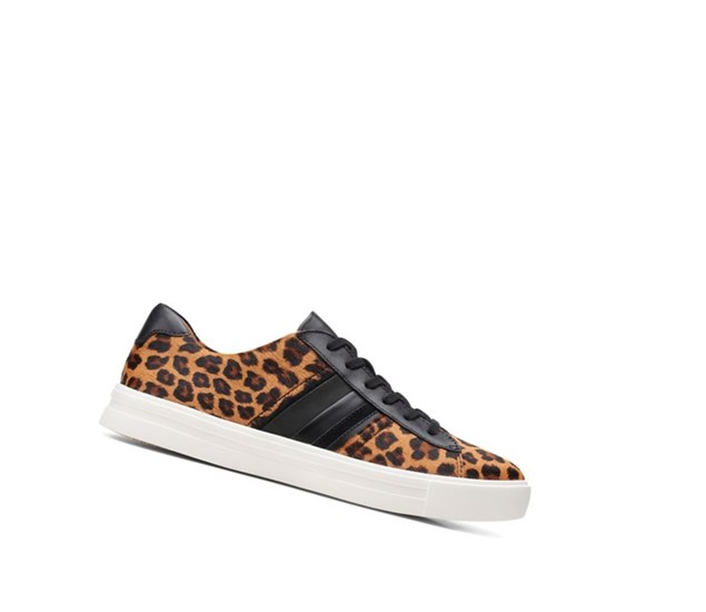 Zapatos Planos Clarks Un Maui Band Print Pony Cuero Mujer Leopardo | RSJC-15437