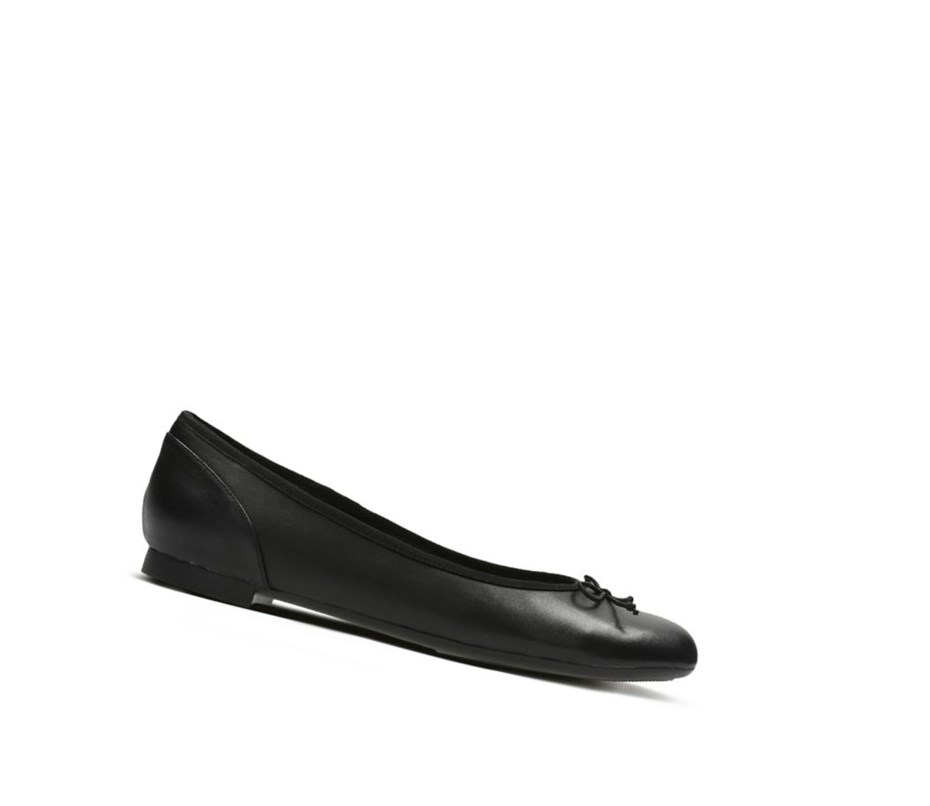 Ballerinas Clarks Couture Bloom Cuero Mujer Negras | RVSI-41869