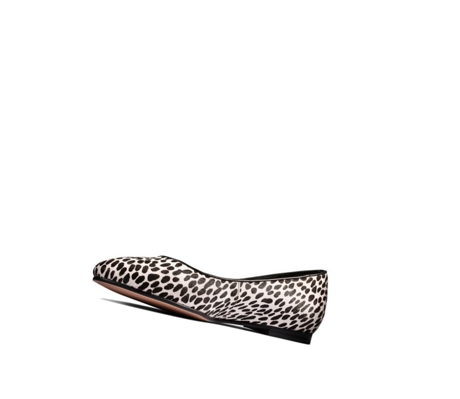 Ballerinas Clarks Grace Piper Print Cuero Mujer Leopardo | SAHU-63241