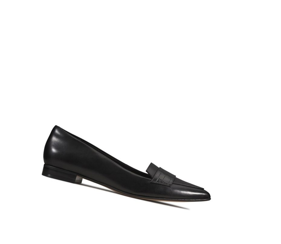 Ballerinas Clarks Laina 15 Cuero Mujer Negras | CYWB-60835