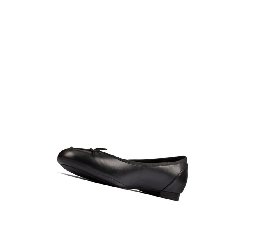 Ballerinas Clarks Patale Cuero Mujer Negras | HSQM-57032