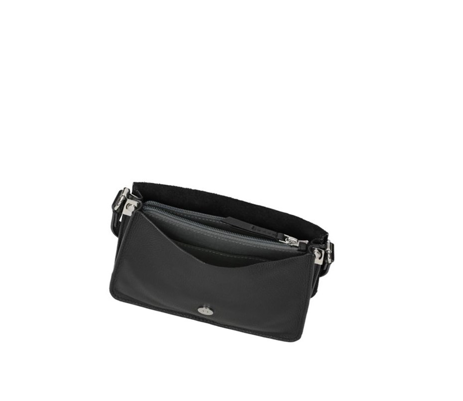 Bolsos Cruzados Clarks Marva Wave Cuero Mujer Negras | EQRI-39016