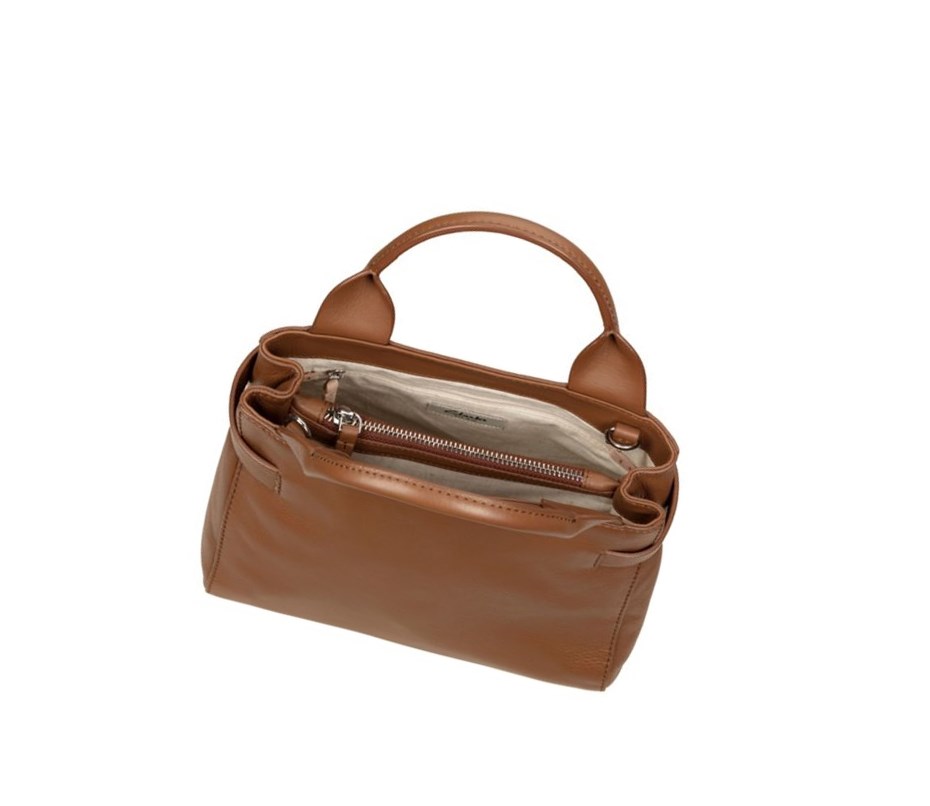 Bolsos Cruzados Clarks The Ella Small Cuero Mujer Marrones | OTLP-20958