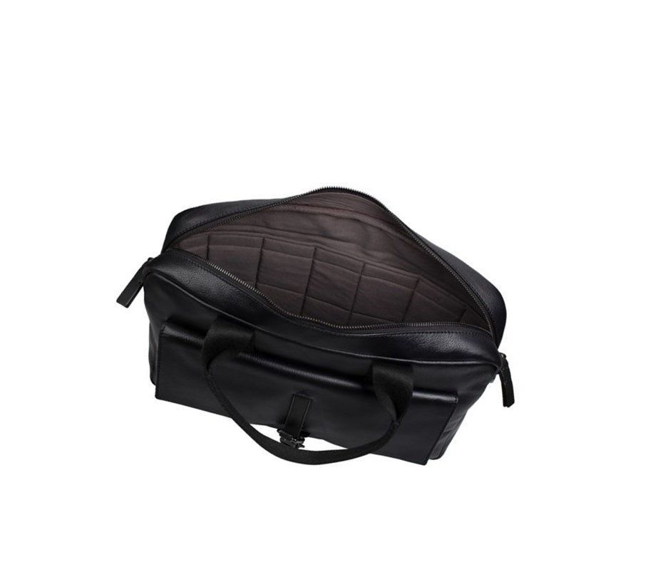 Bolsos Mini Clarks The Banks Textil Hombre Negras | JGAU-64723