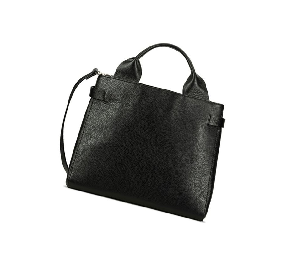 Bolsos Mini Clarks The Ella Large Cuero Mujer Negras | KNOW-50731