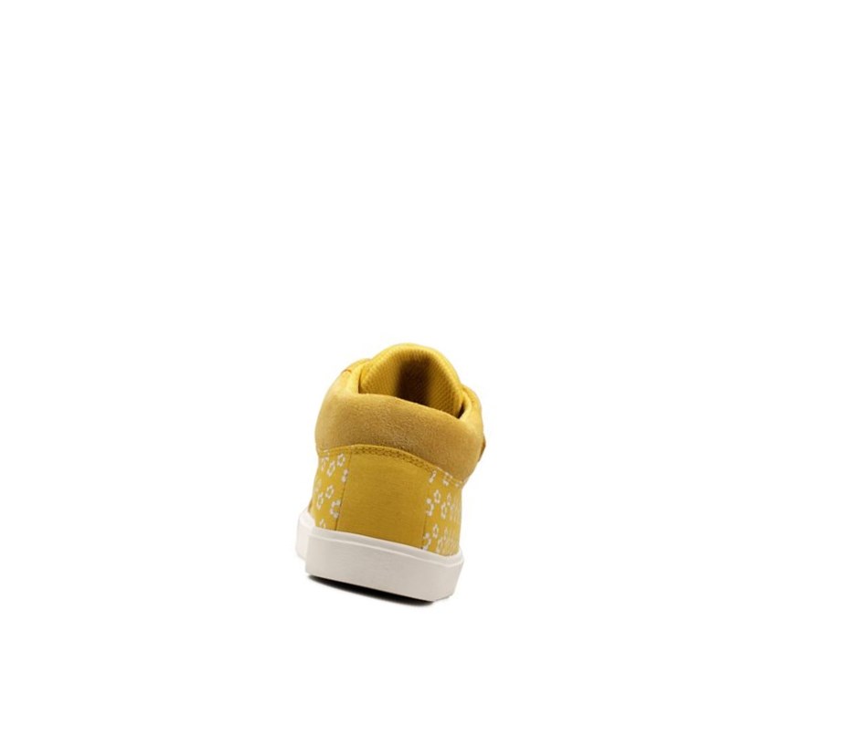 Botas Casuales Clarks City Hop Niña Amarillo | VWXD-12785