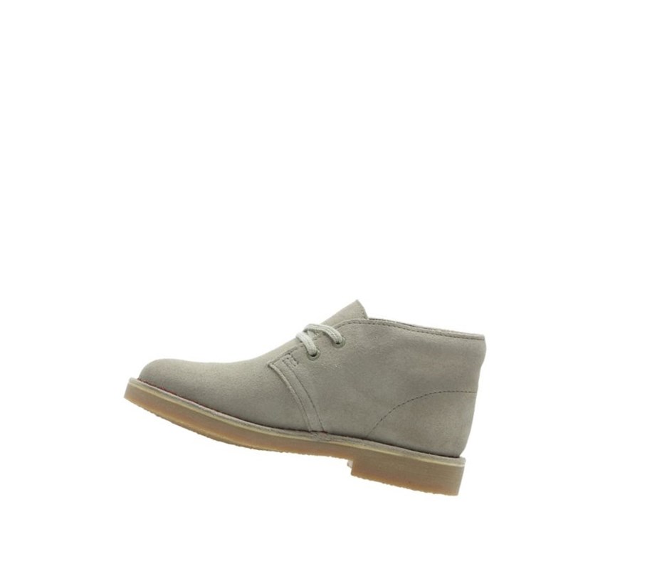 Botas De Desierto Clarks Iconic Embossed Gamuza Niña Beige | DKIO-03865