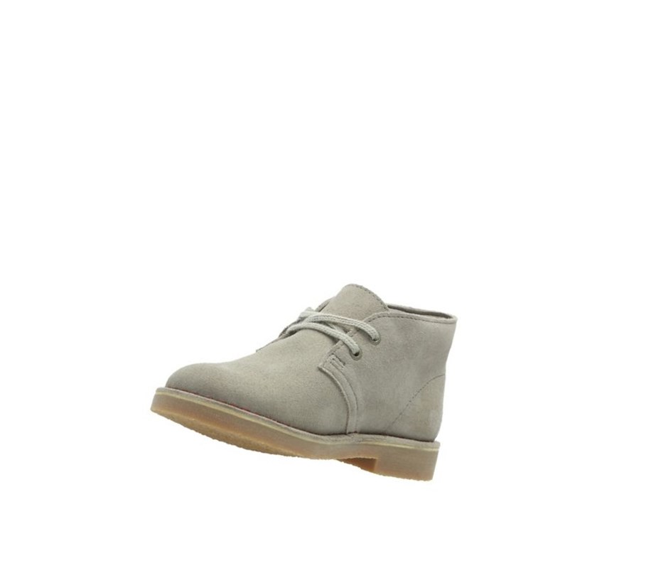 Botas De Desierto Clarks Iconic Embossed Gamuza Niña Beige | INVD-53790