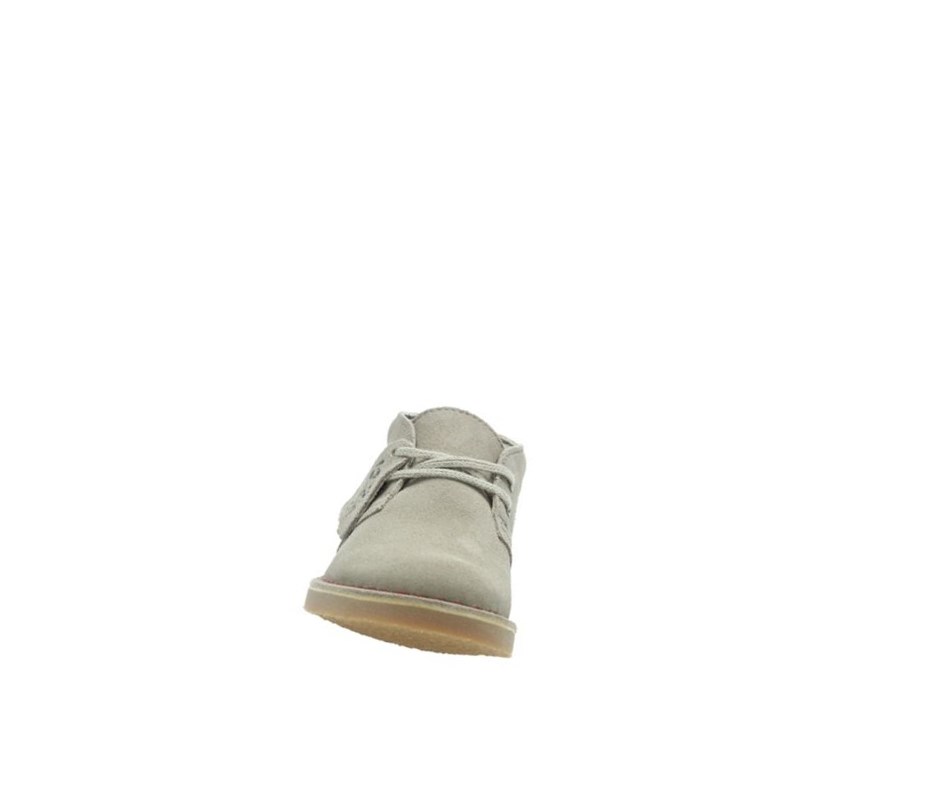 Botas De Desierto Clarks Iconic Embossed Gamuza Niño Beige | WGTS-02718