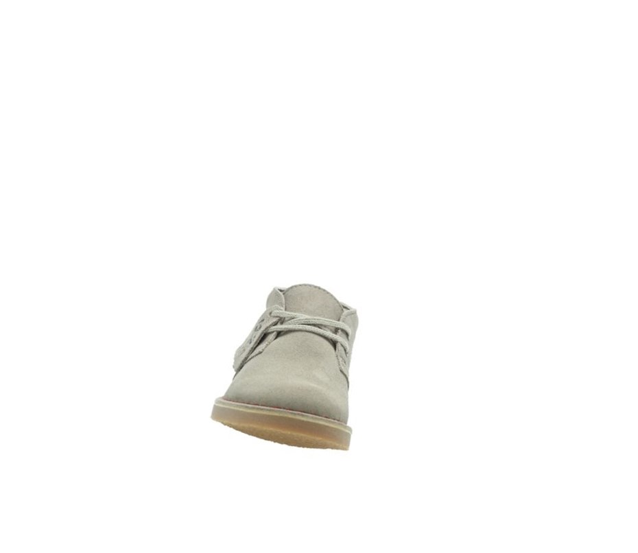 Botas De Desierto Clarks Iconic Embossed Gamuza Niña Beige | ZQEG-87290