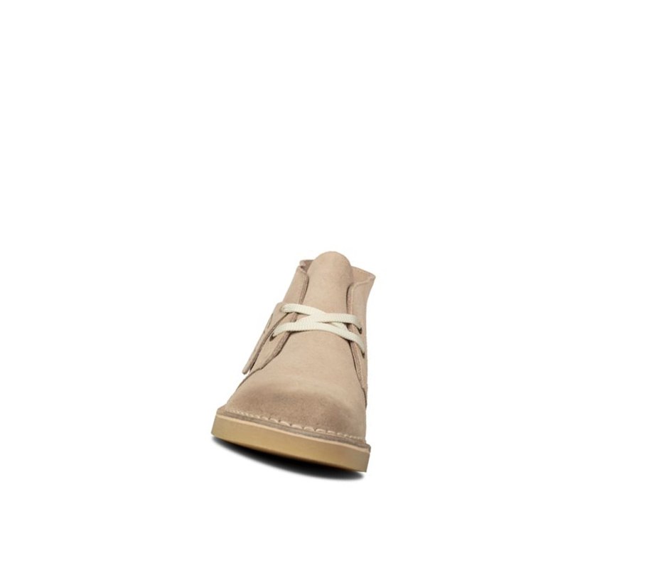 Botas De Desierto Clarks Ligeros Gamuza Mujer Beige | AOQV-21450