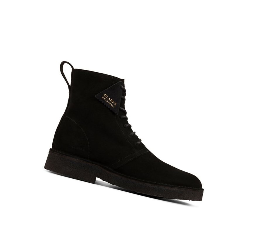 Botas De Desierto Clarks Mali 2 Gamuza Hombre Negras | CTWX-29065