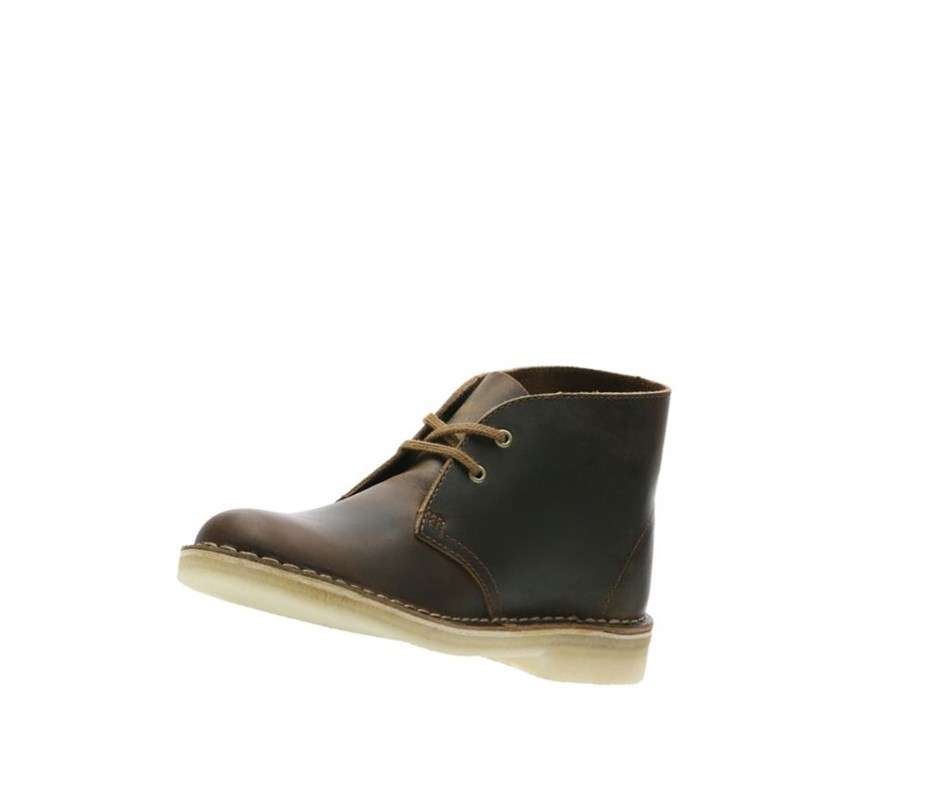 Botas De Desierto Clarks Originales Cuero Mujer Marrones Oscuro | BAON-90637