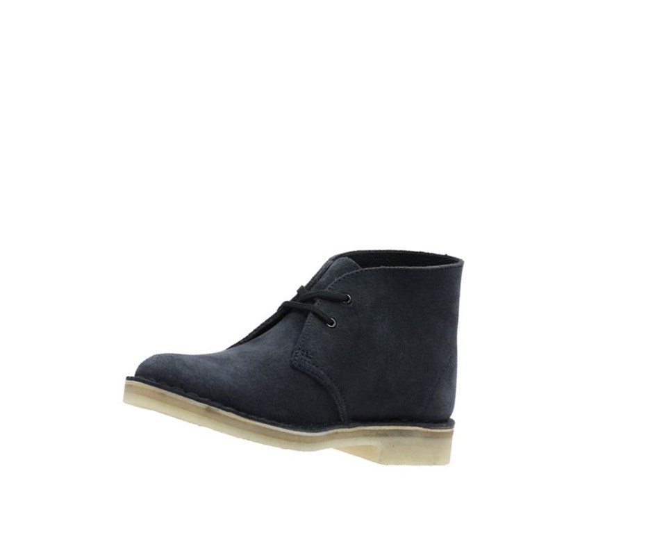 Botas De Desierto Clarks Originales Gamuza Mujer Gris Oscuro | WALT-13956