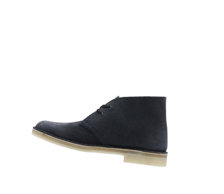 Botas De Desierto Clarks Originales Gamuza Mujer Gris Oscuro | WALT-13956