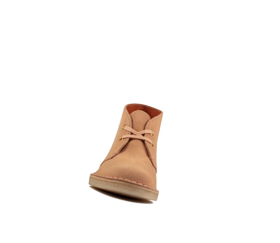 Botas De Desierto Clarks Originales Gamuza Mujer Marrones | WSKX-20859