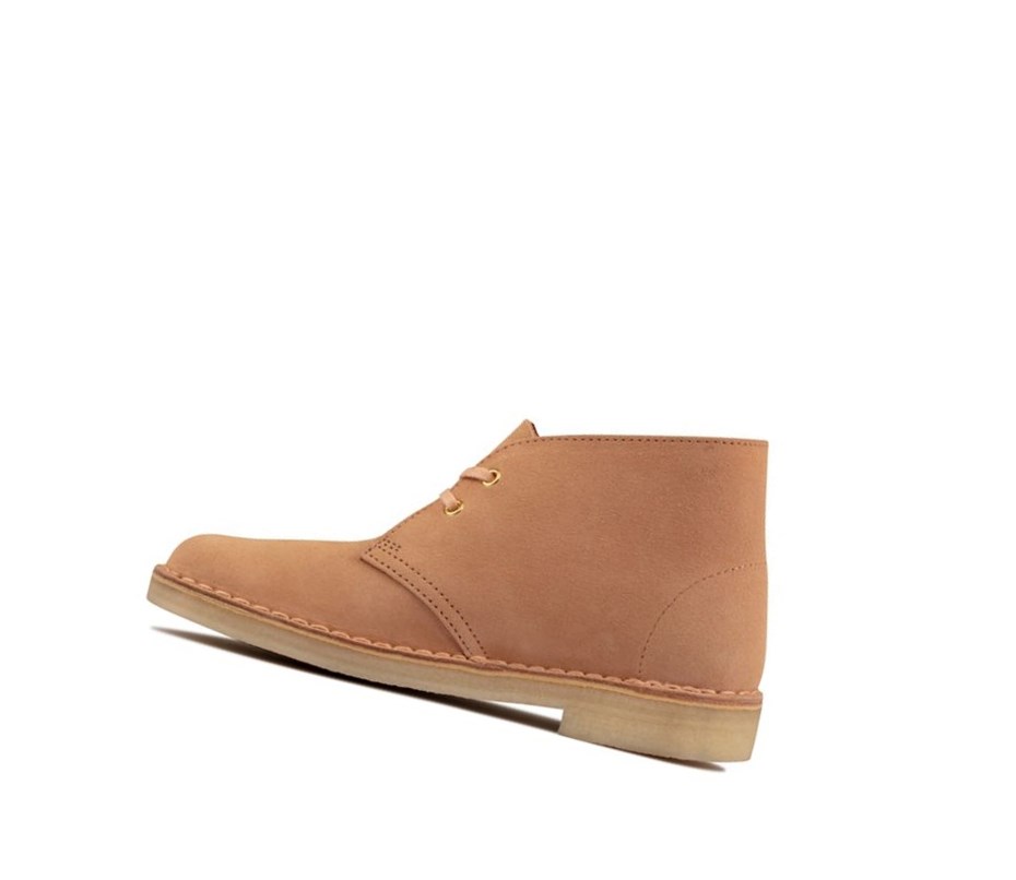 Botas De Desierto Clarks Originales Gamuza Mujer Marrones | WSKX-20859