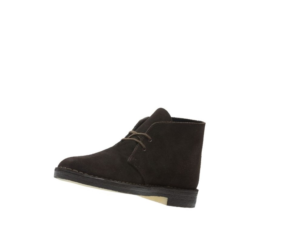 Botas De Desierto Clarks Originales Gamuza Hombre Marrones | ZUQK-78903