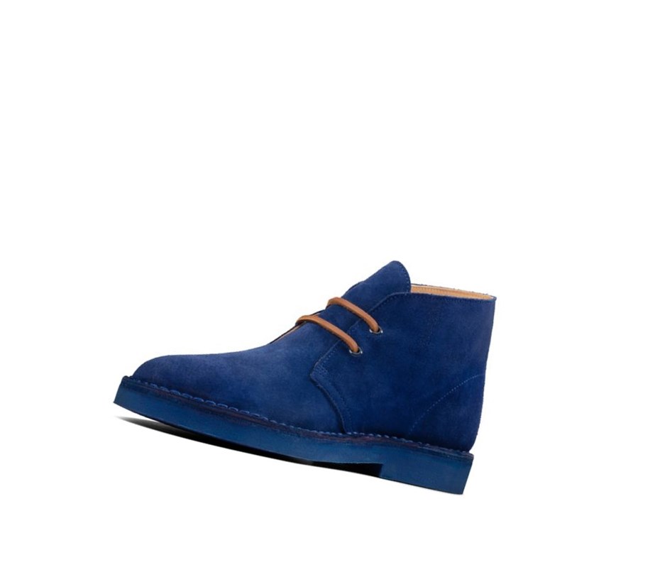 Botas De Desierto Clarks Ortholite Gamuza Mujer Azules | BFZW-97650