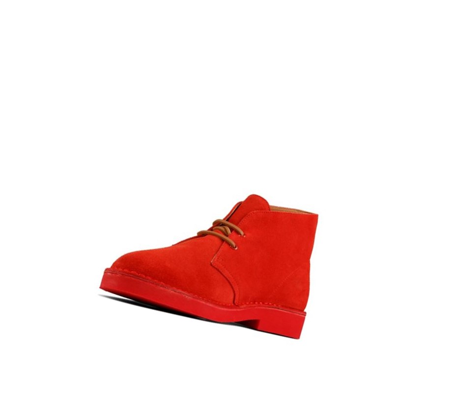 Botas De Desierto Clarks Ortholite Gamuza Hombre Rojas | TSXG-98346