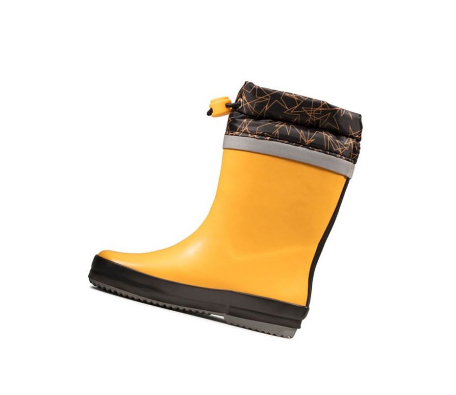 Botas de Agua Clarks Tarri Tie Niño Amarillo | LBPI-52639