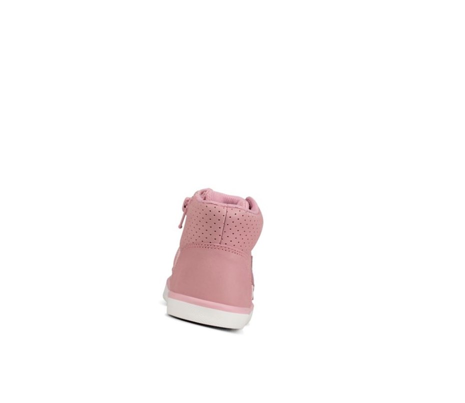 Botines Clarks City Flake Cuero Niña Rosas | QEPX-15620