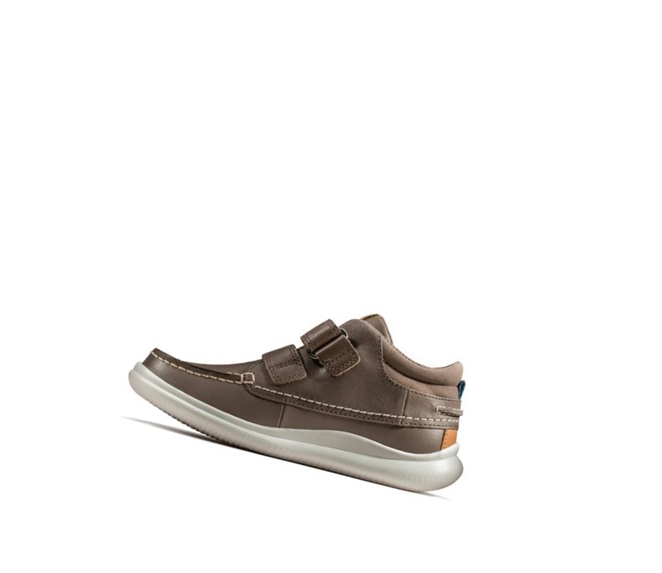 Botines Clarks Crest Tuktu Cuero Niña Marrones | DELR-04768