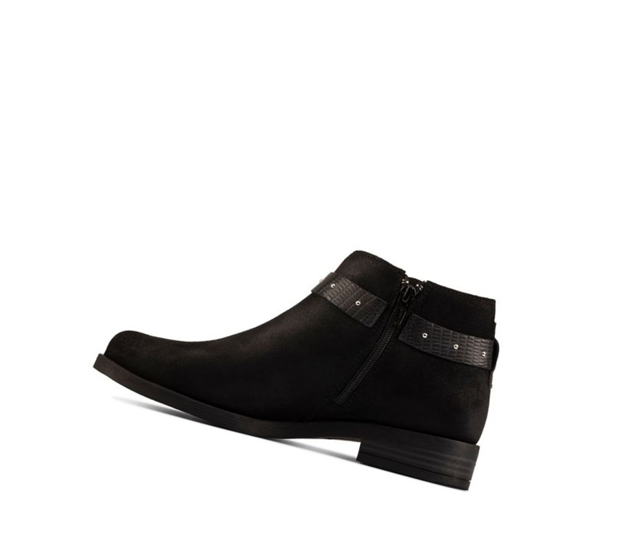 Botines Clarks Demi 2 Tone Cuero Mujer Negras | AMKU-08357