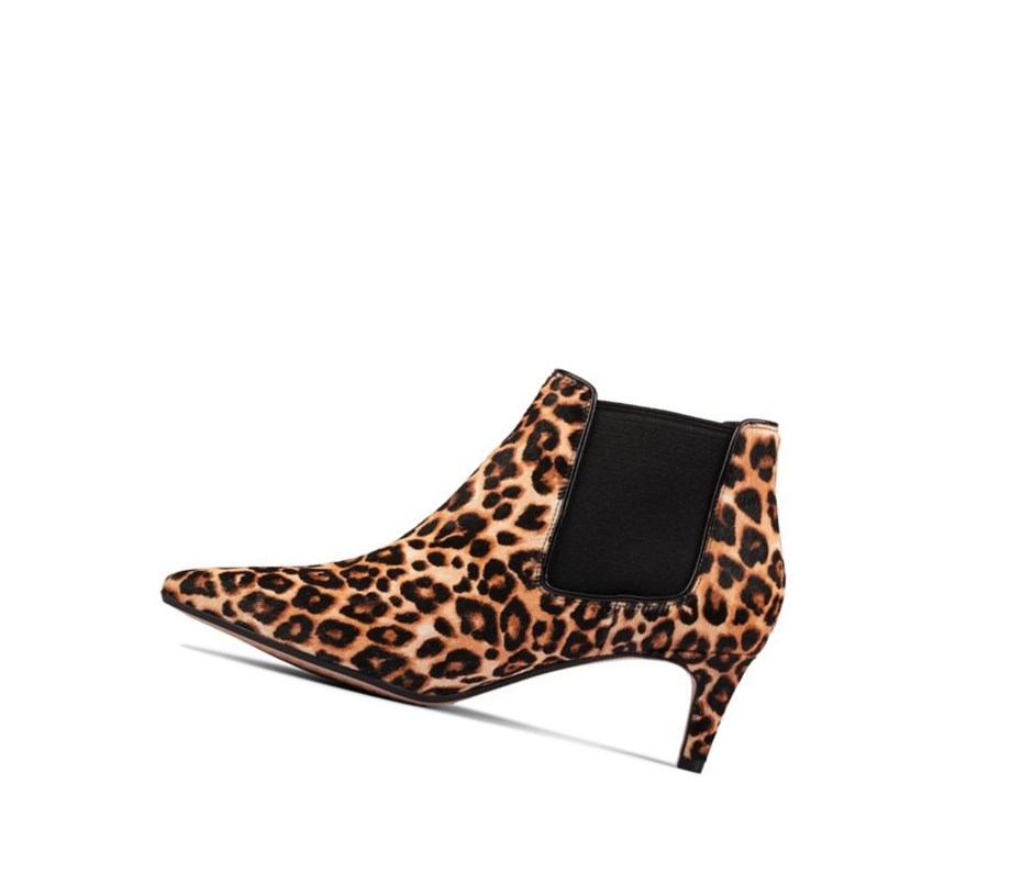 Botines Clarks Laina 55 Print Gamuza Mujer Leopardo | HSXJ-18246